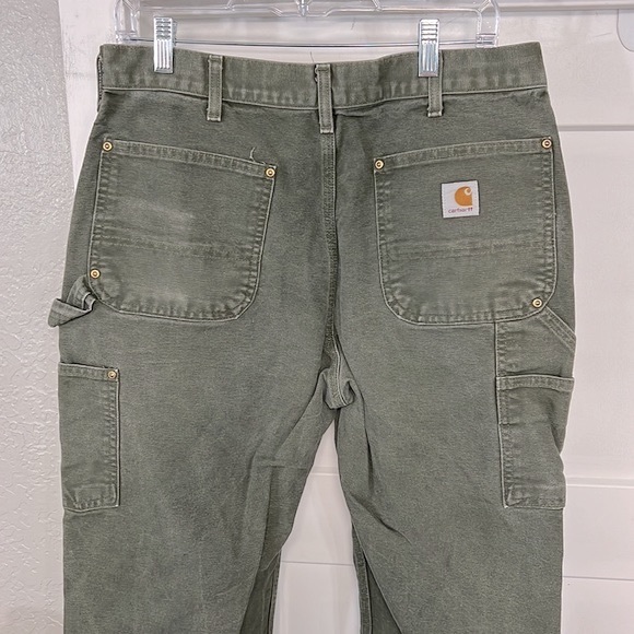 VTG CARHARTT DUCK DOUBLE KNEE PANTS MADE IN USA UNION - Picture 8 of 16